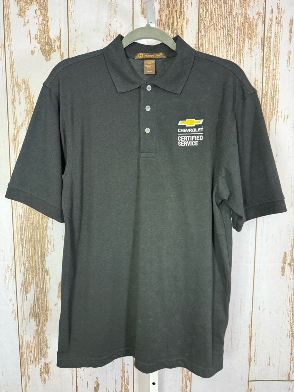 Harriton, Chevrolet Certified Service Work Polo. Size Medium. Excellent cond!